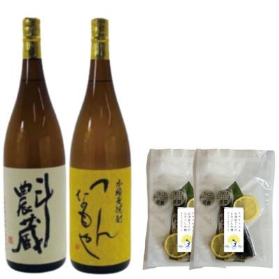 ふるさと納税 松浦市 本格芋麦焼酎1.8L2本組とレモンしめ鯖2パックセット(A-7)【複数個口で配送】