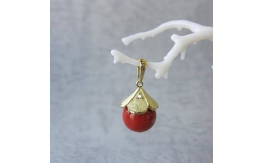 珊瑚職人館の珊瑚ペンダント44