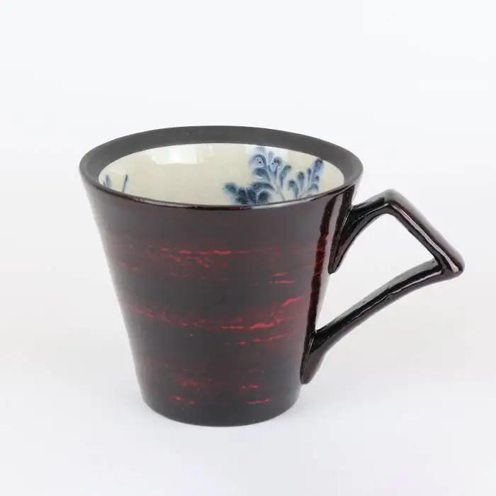 【美濃焼】漆陶 コーヒーカップ＆ソーサー 曙【宗山窯】 食器 マグカップ プレート 皿 C/S カップ＆ソーサー セット 漆 呉須 染付 工芸品 職人 黒 ブラック 陶器 送料無料 [MBI007]