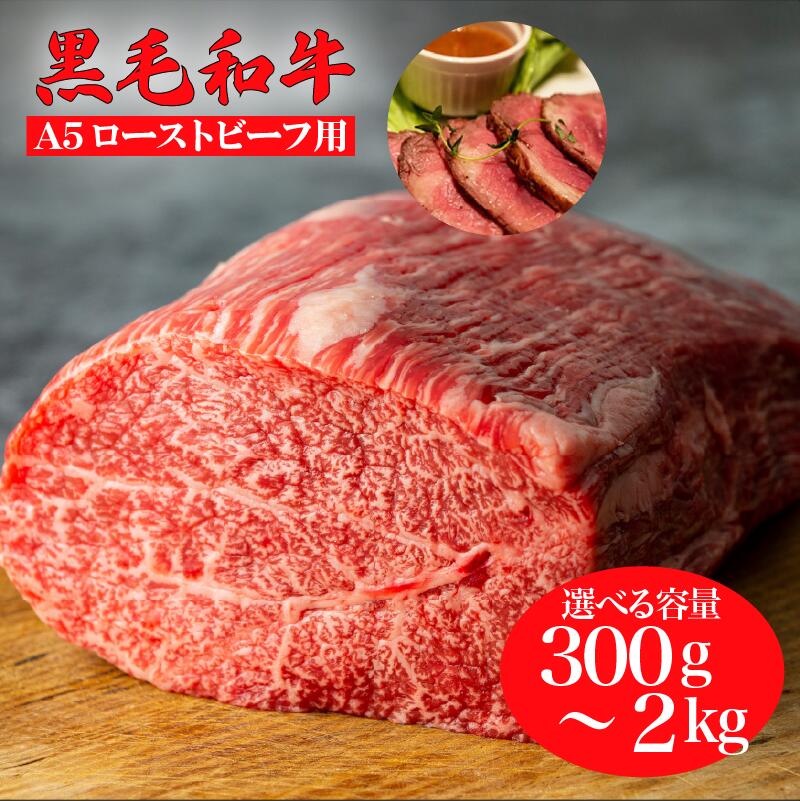 【ふるさと納税】黒毛和牛 A5ランク モモ ブロック 選べる 300g 500g 1kg 1.5kg 2kg(1kg×2) ローストビーフ用 モモブロック ソース付 冷蔵 国産 牛肉 和牛 焼肉 焼き肉 赤身 ローストビーフ 送料無料 ローストビーフ用肉 モモ肉 ランキング おすすめ 人気 ギフト お中元 夏