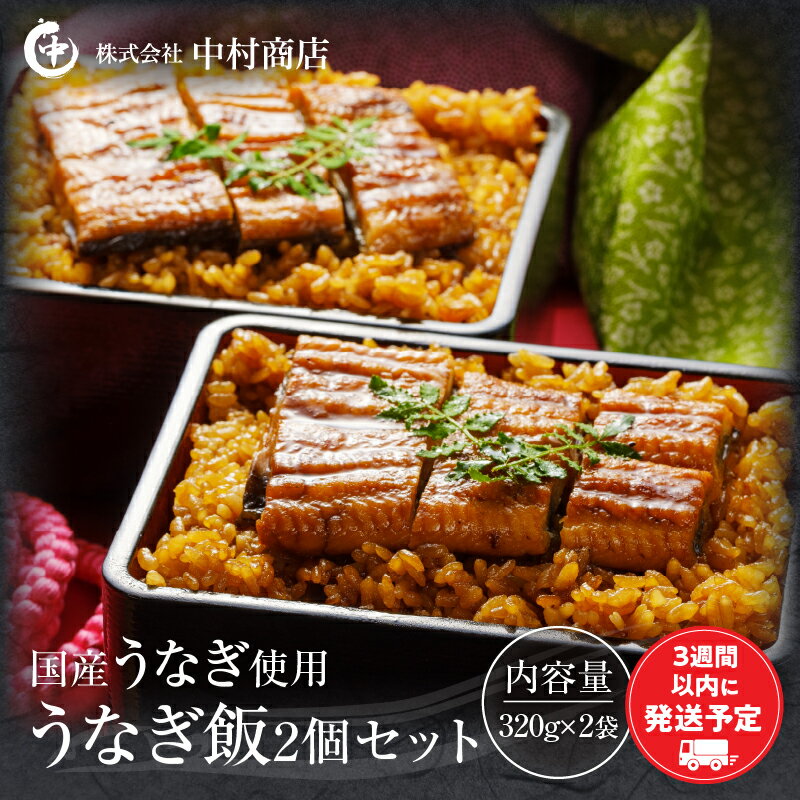 【ふるさと納税】うなぎ飯2個セット(320g×2袋) 白焼き 蒲焼き 国産米 独自 たれ レンジ 簡単 ご家庭 うな重 肝焼き さんしょう 魚介 お土産 冬うなぎ 宮崎県 宮崎市 送料無料