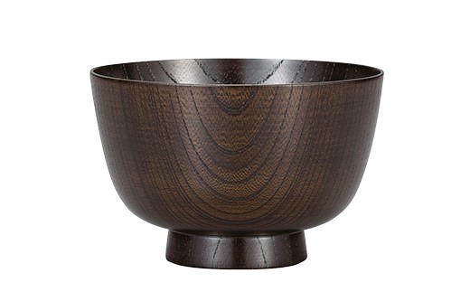欅　切立汁椀　黒摺　4.5 山中漆器 伝統工芸 工芸品 木製 漆塗 国産 日本製 F6P-3295