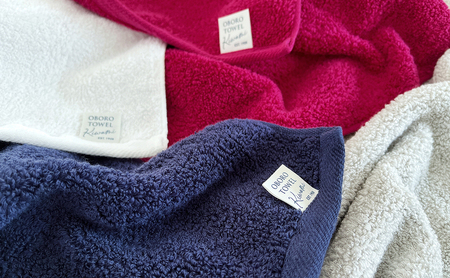 【おぼろタオル】100年の極-modern style-/フェイスタオル2枚 ホワイト