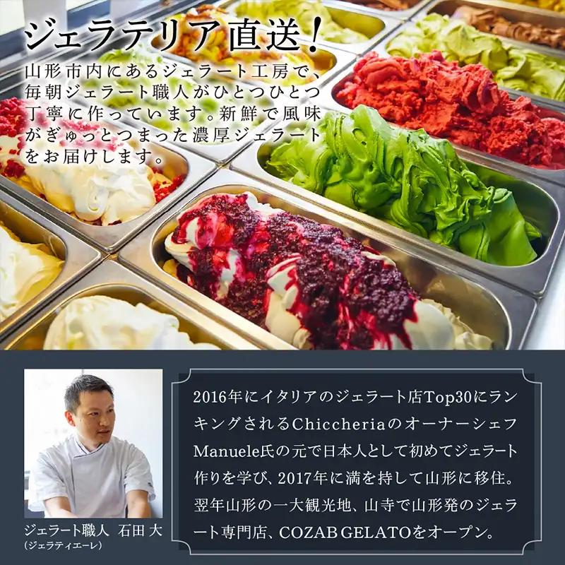 COZAB GELATO 訳あり 大容量 ひとりじめサイズ 6個セット アイスクリーム アイス ジェラート 山形県 山形市 FY25-277