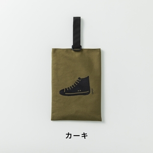 KITOKITO 帆布シューズバッグ【M／カーキ】｜上履き入れ 男の子 女の子 小学校 幼稚園 保育園 靴入れ 上履き袋 シューズ袋 靴袋 SBDM_KH [0553]