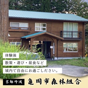 春休み 自然体験 親子でしいたけ原木菌打ち体験（家族単位）原木5本持ち帰り可 体験 森林 椎茸 日帰り ピクニック 京都 丹波 亀岡