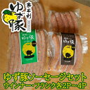 【ふるさと納税】奈半利ゆず豚ソーセージセット　豚肉 ゆず豚　ソーセージ　フランク　BBQ　焼肉