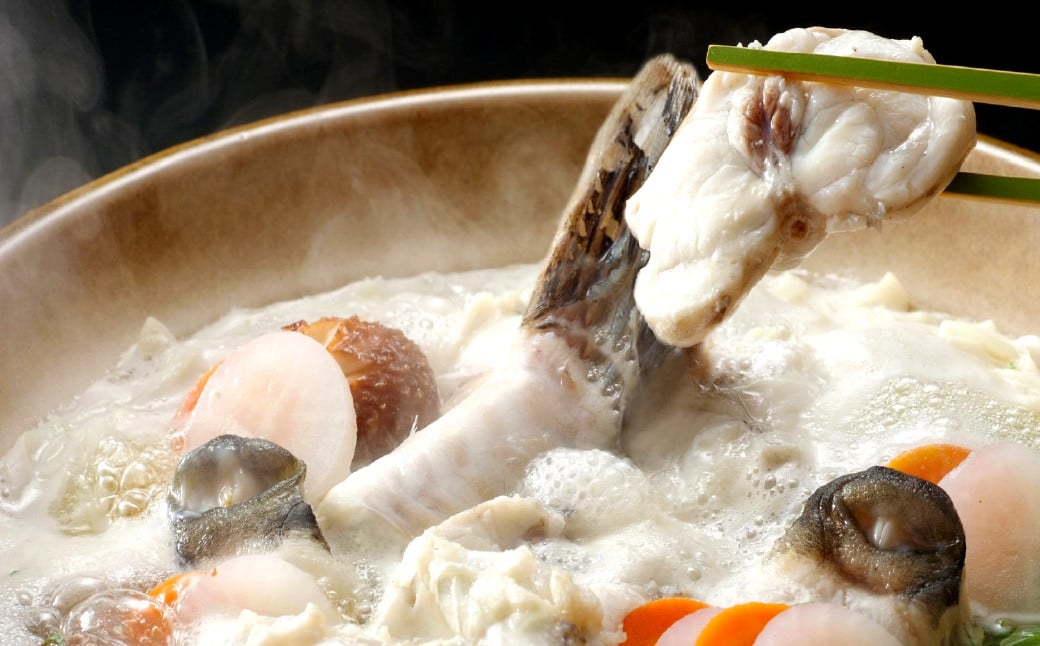とらふぐ（ちり鍋・皮湯引き）鍋 〆に米麺付 2～3人前 岡垣町