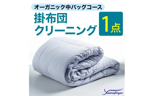 オーガニック掛布団クリーニング (1点パック) 中バッグコース 1点 丁寧 丸洗い 掛け布団 寝具 こたつ クリーニング シーツ 高品質ヤマトヤクリーニング 糸魚川 帰省 年末年始 実家 寝具 布団クリーニング