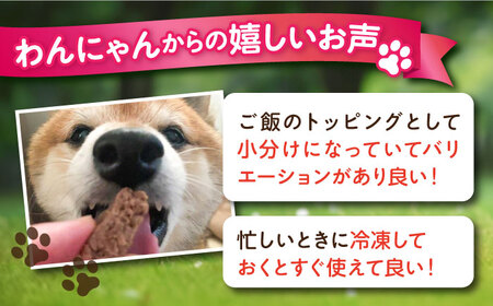 【全6回定期便】ペットフード 鶏むね 100%ハンバーグ 10個セット【ペットフード YMジャパン】[AKEX008]