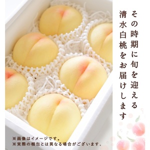 桃 先行予約 清水白桃 6～8玉 約1.5kg 化粧箱 岡山県 赤磐市産 果物 もも モモ 桃