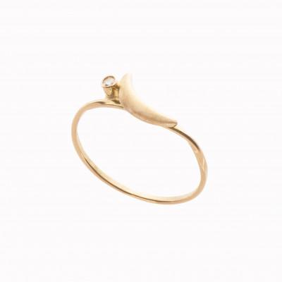 ふるさと納税 一関市 K18 ムーンリング レディース アクセサリー |  | 01