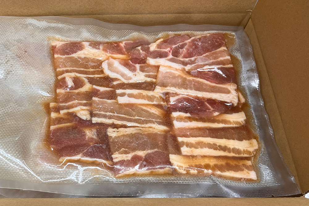 【つがる豚】豚バラの「もつけダレ」つけこみ 250g×6パック