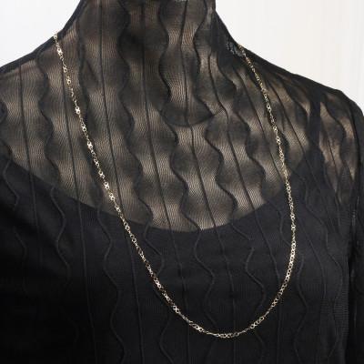 ふるさと納税 大津市 【K10イエローゴールド インフィニティチェーンネックレス】スーパーロング 80cm ゴールドアクセ