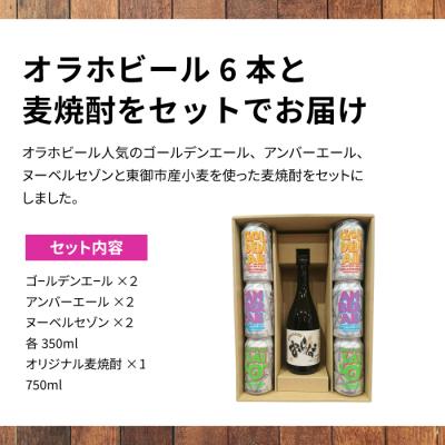 ふるさと納税 東御市 【オラホビール】クラフトビール3種6本&麦焼酎セット |  | 01