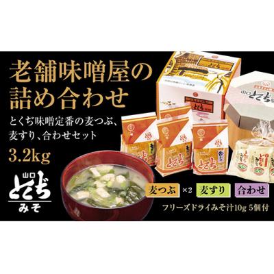 ふるさと納税 山口市 とくぢ味噌詰め合わせ3.2kg(フリーズドライみそ汁5個付き) D137