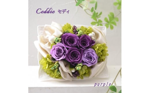 【レッド】【完成品】 プリザーブドフラワー アレンジ ｢セディ｣