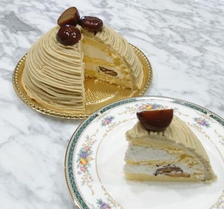 【サイズ　5号】ズコットモンブラン　coffeebeans & sweets Antique　の　ズコットケーキ