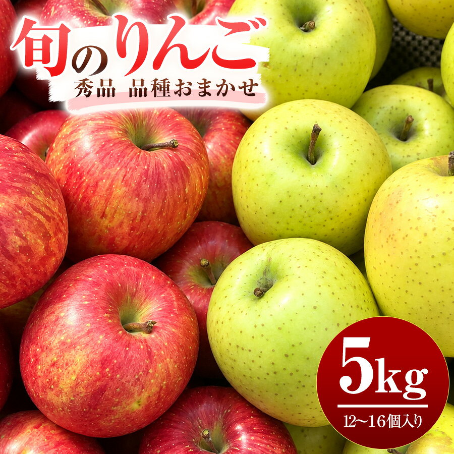 【ふるさと納税】旬のりんご 秀品 5kg 品種おまかせ 【藤利果樹園】[B2-14601]