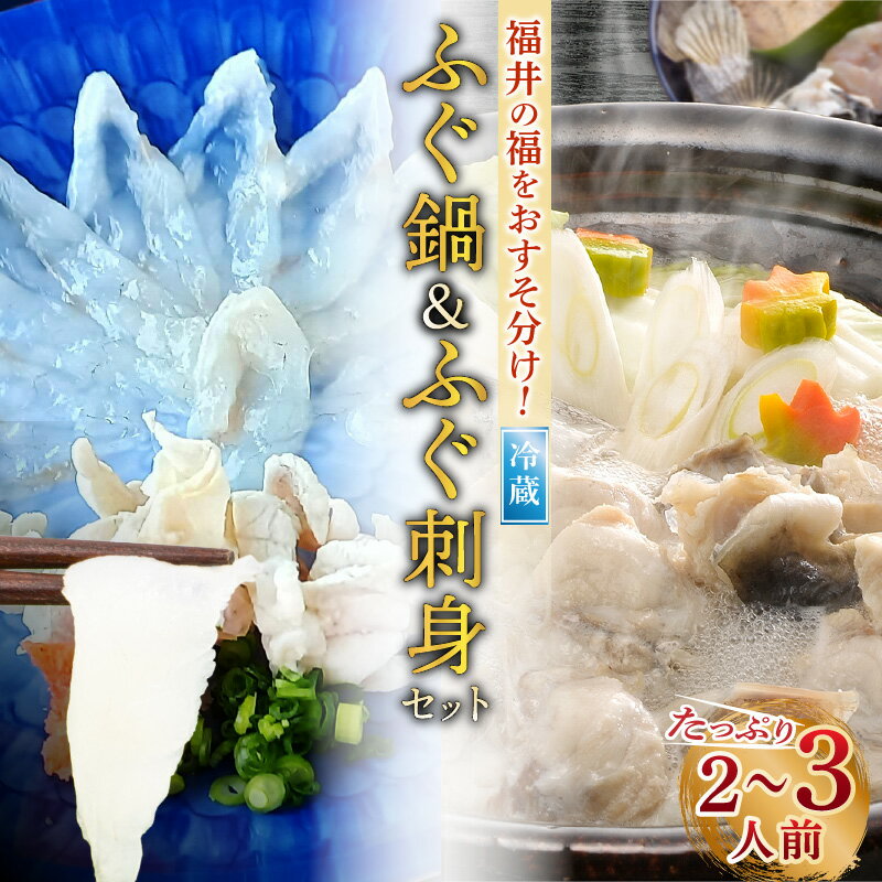 【ふるさと納税】【期間限定】ふぐ鍋 & ふぐ刺身 セット（2〜3人前）福井の福をおすそ分け！[m43-j002]