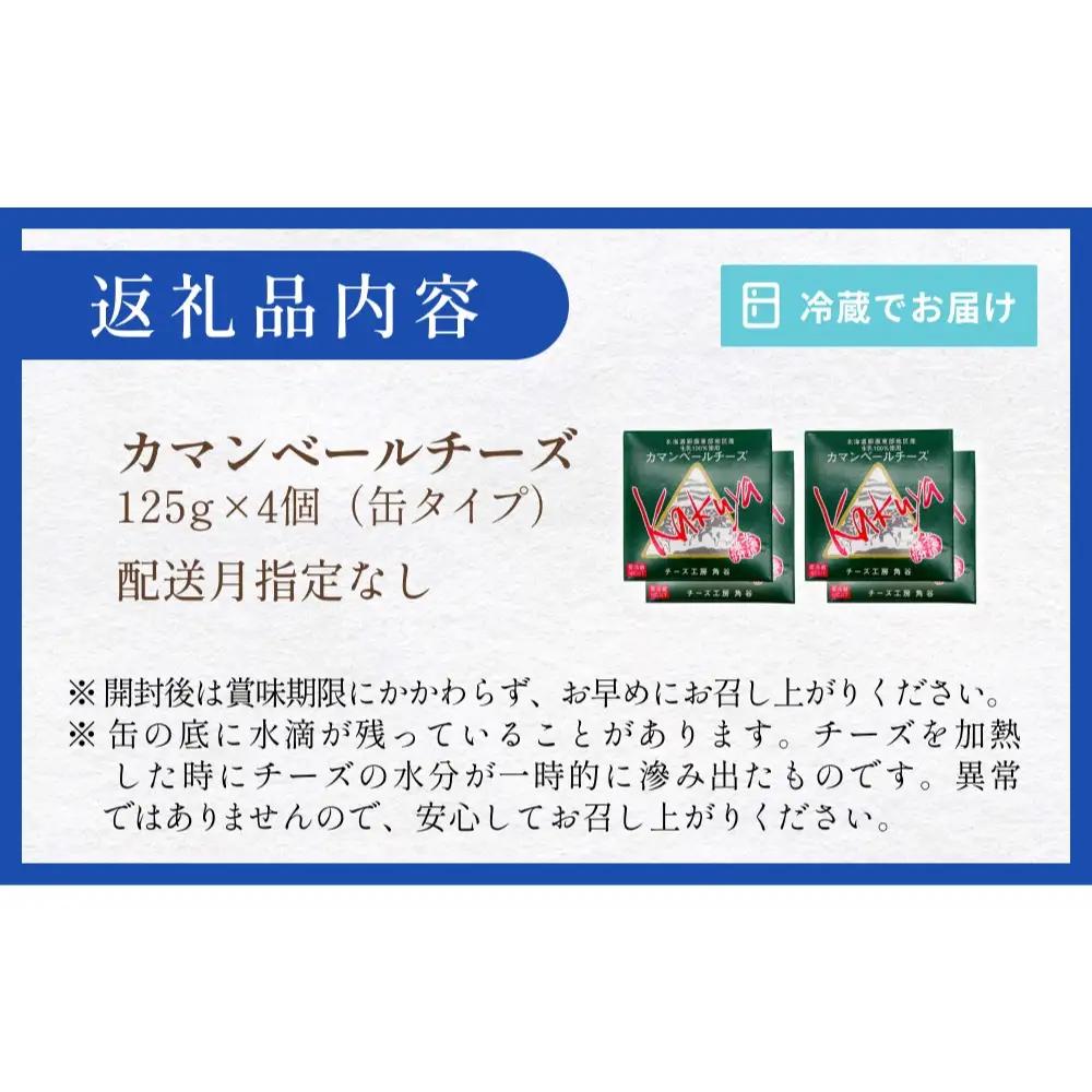 【配送月指定なし】 カマンベールチーズ 4個 缶タイプ チーズ工房角谷 KAKUYA カマンベール 配送月指定