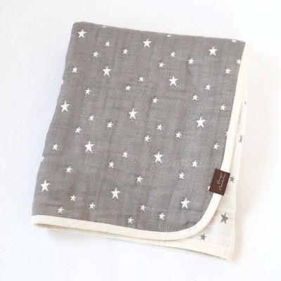 ふるさと納税 泉佐野市 泉州南部織 ふわふわ6重ガーゼマルチケット-Sサイズ-(星柄/グレージュ)G1895 |  | 02