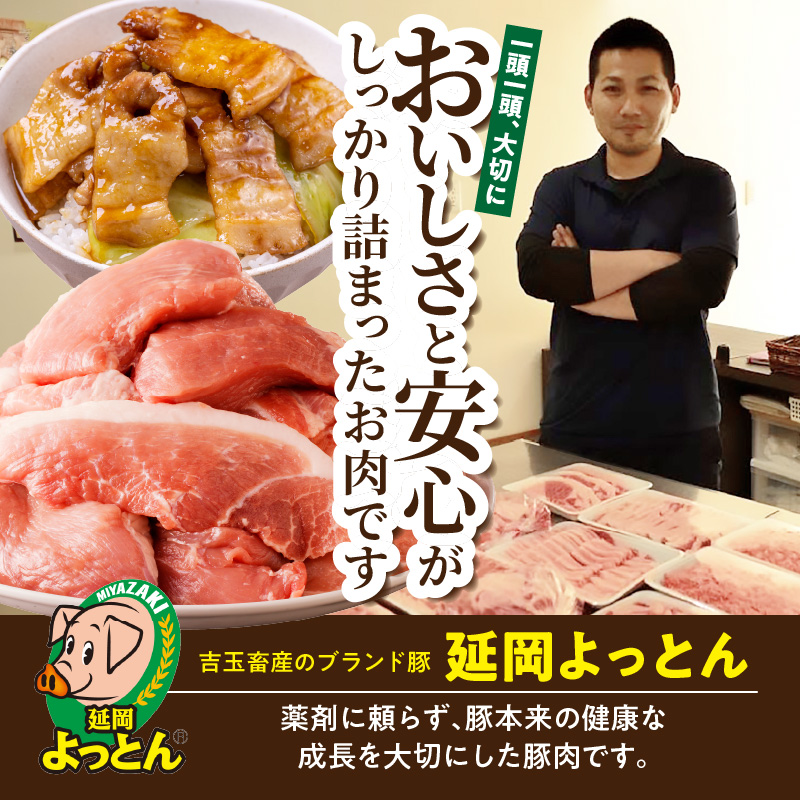 延岡よっとんウデ(肩)小間切れ2kg N003-YB124