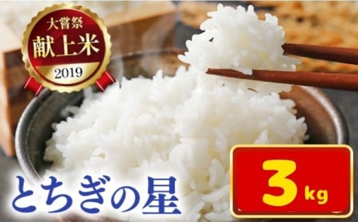 令和7年新米 石井米（とちぎの星） 3kg | 3kg ふるさと納税 とちぎの星 那珂川町産 美味しい お弁当 おにぎり おいしい 数量限定 ご飯 送料無料 栃木県 那珂川町