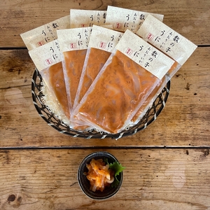 王様の塩辛 雲丹風味 8パック【あおりいか 塩辛 うに おつまみ 珍味 惣菜 海鮮 いかの塩辛 珍味 お取り寄せ 御中元 お中元 お歳暮 父の日 母の日 贈り物 日本酒 焼酎 】【神奈川県小田原市早川