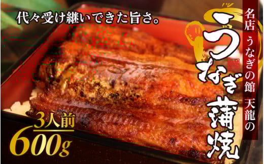 うなぎの蒲焼（真空パック）3人前（約600g）【  3尾 人気 無頭 タレ付き 山椒付き カット 冷蔵 真空パック 丑の日 個包装 小分け たれ タレ 鰻 うなぎ ウナギ unagi 蒲焼き 蒲焼 かば焼き うなぎ蒲焼 山椒 クール便 送料無料 天龍 】