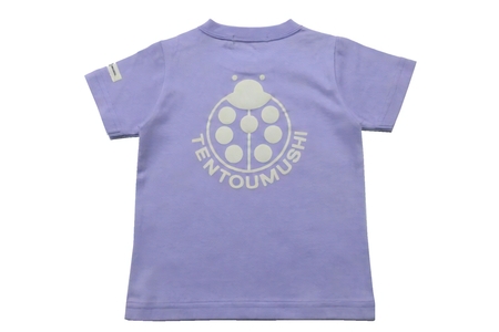 子ども用 半袖Tシャツ TENTOUMUSHI てんとう虫PT ライトパープル 80サイズ [0796]
