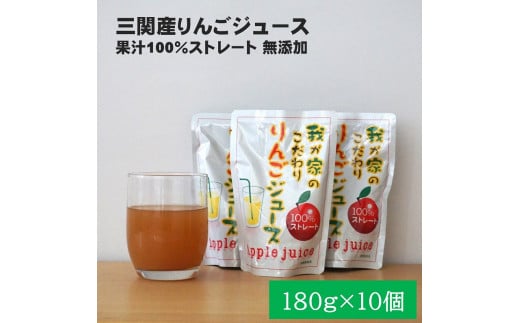 三関産りんごジュース10個[J7801]