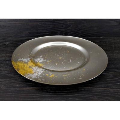 ふるさと納税 海南市 ディナープレート33　シャンパン金箔ゴールド |  | 01