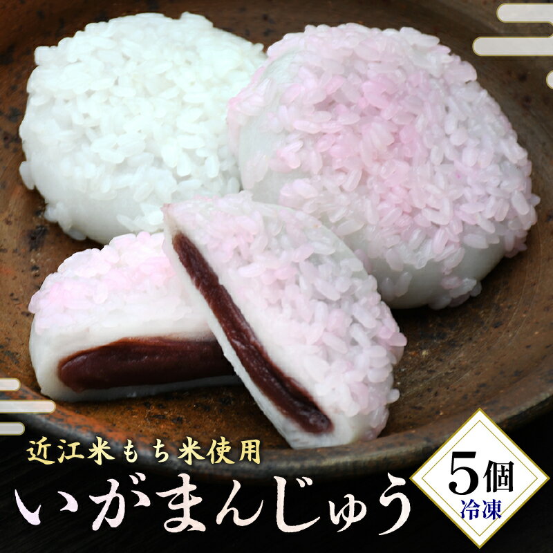 【ふるさと納税】まんじゅう 5個 和菓子 菓子 饅頭 いがまんじゅう お饅頭 小豆 こしあん こし餡 スイーツ もち米 近江米 銘菓 お茶 お茶うけ 菓子 冷凍 滋賀県 日野町