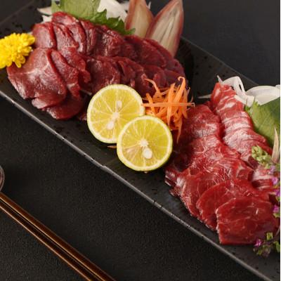 ふるさと納税 水上村 【馬刺し】熊本直送　ブロック肉　赤身100g+上霜降り(トロ)100g　合計200gセット(水上村) |  | 01