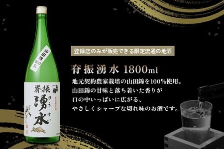 基峰鶴 純米吟醸山田錦と脊振湧水 1800ml 各1本【日本酒 純米吟醸 地酒 酒 限定流通のお店 山田錦 限定 飲み比べ フルーティー 甘味 切れ味 贈り物 お祝い 登録店】 B6-F085009