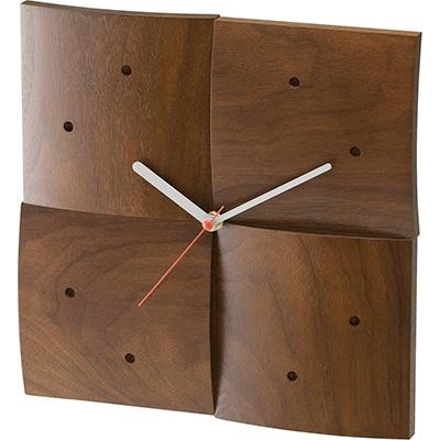 ふるさと納税 旭川市 旭川家具　cosine　掛け時計(R)　ウォルナット_00333