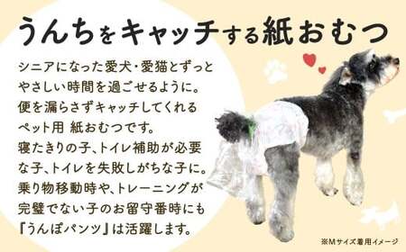 うんぽパンツ Mサイズ 72個入り ペット用品 老犬介護 犬用 猫用 ペット用 ペット用紙オムツ ペット用紙おむつ ペット用パンツ 福岡県 北九州市