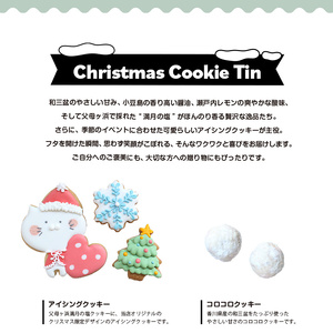 クッキー缶 小さな宝箱 クリスマス クッキー