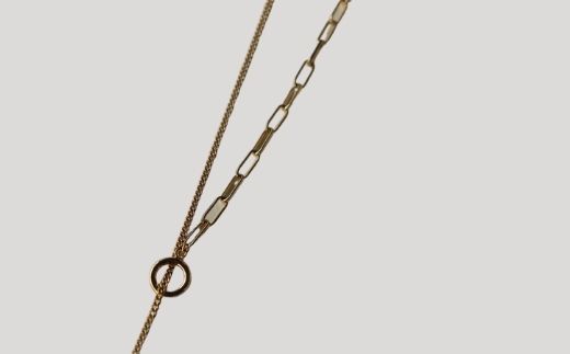 【LENERAオリジナルネックレス】shine through necklace (curve) 【079007】