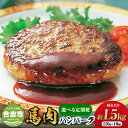 【ふるさと納税】【選べる定期便】 馬肉 ハンバーグ 約1.5kg（約150g×10個） 3回／6回 計4.5kg／計9kg 洋食 ごちそう 馬肉 惣菜 おかず 洋食 個包装 冷凍 熊本県 合志市 送料無料