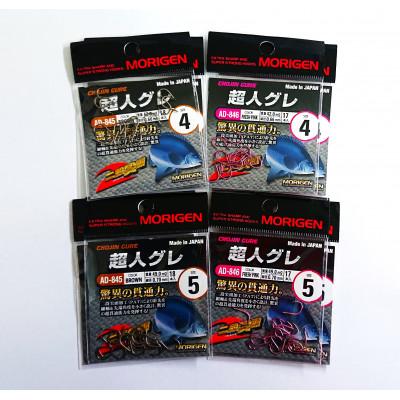 ふるさと納税 加東市 もりげん(MORIGEN)　釣針　超人グレ　8枚セット(4号/各色2枚・5号/各色2枚)