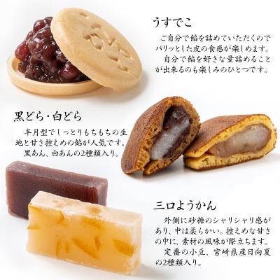 ふるさと納税 西都市 和菓子『水野屋』うすでこ詰合せ(最中・どら焼き・ようかん)[2322] |  | 02