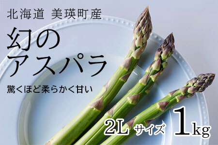 【令和8年産先行予約】美瑛町幻のアスパラ 本山農場のラスノーブル（グリーンアスパラ）2Lサイズ 1kg  アスパラ | アスパラガス アスパラガス  [017-62]