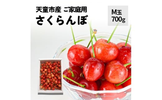 08-10-050　さくらんぼ (品種おまかせ) M玉 700g ご家庭用