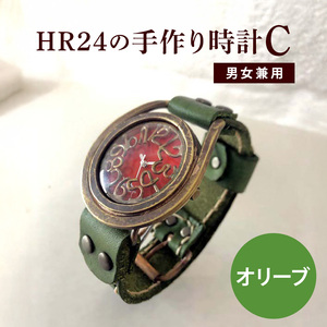 HR24の手作り時計　C（男女兼用）オリブ ファッション小物 雑貨 日用品 