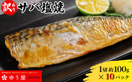 【個包装】サバ塩焼＜1切約100g×10パック入＞  YUY005