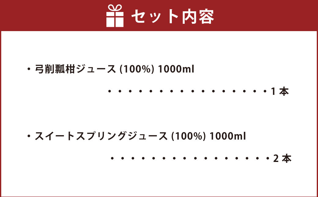 熊本県産柑橘ジュース3本セット