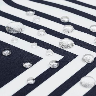 ふるさと納税 桐生市 撥水風呂敷『ながれ』マリンボーダー(平織96cmサイズ) |  | 01