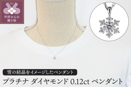 プラチナ　ダイヤモンド0.12ｃｔペンダント　PNI-101PTNW